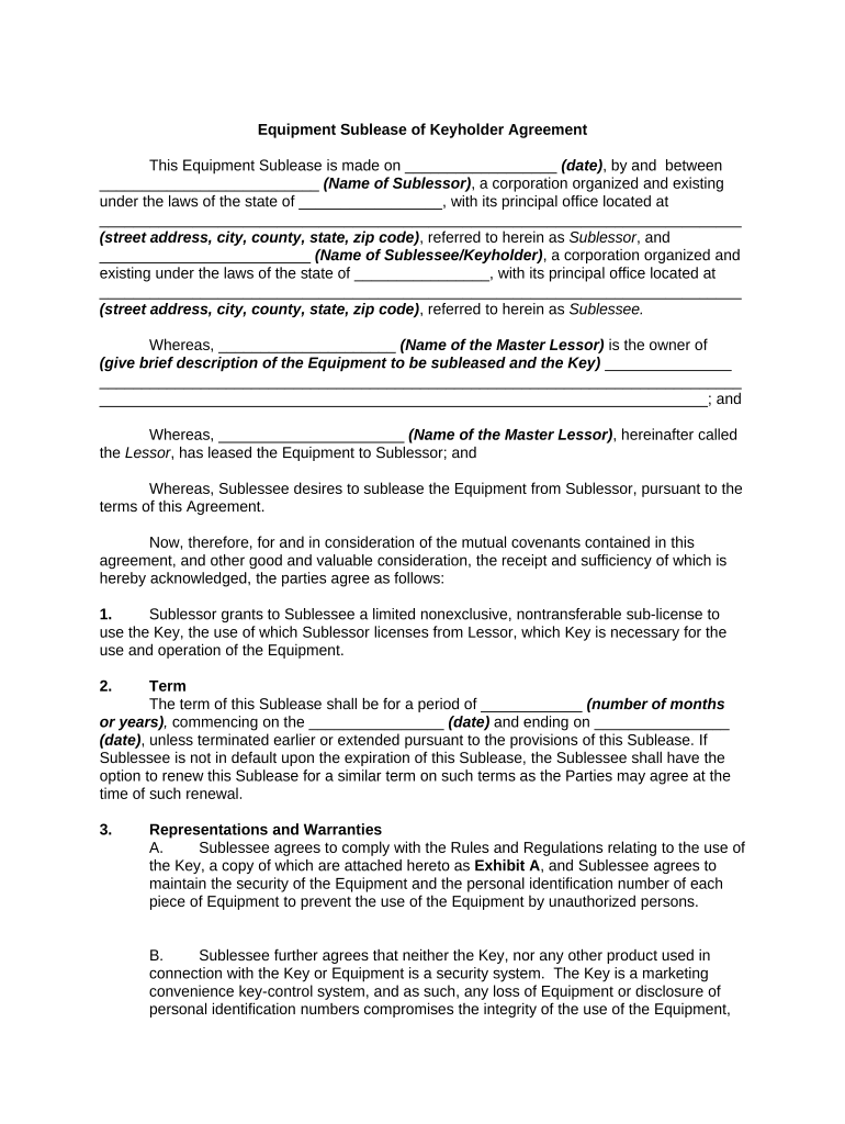 Holder Agreement  Form