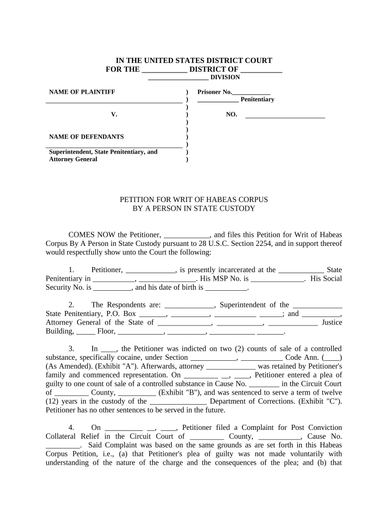 Petition Corpus  Form