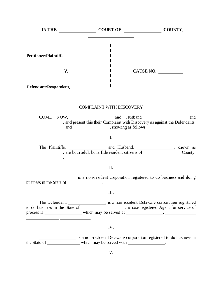 Complaint Loss  Form