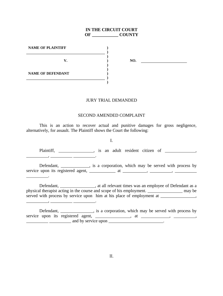 Second Amendment  Form