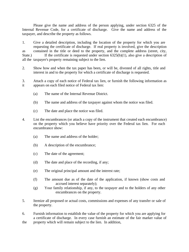 Certificate Discharge  Form