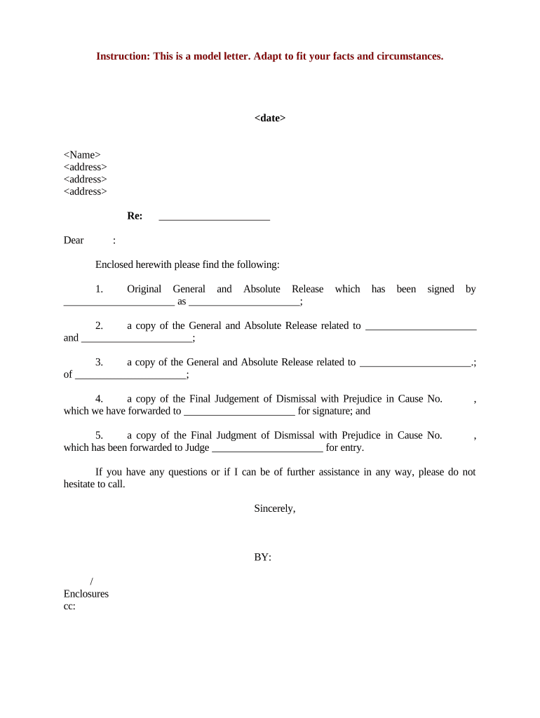 Letter Release  Form