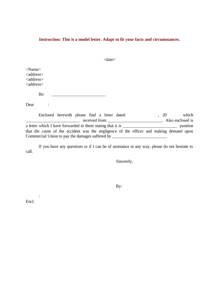 Letter Insurance Form