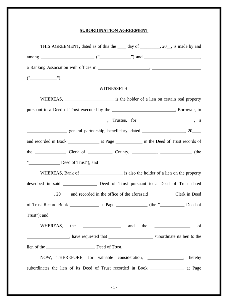 Agreement Deed  Form