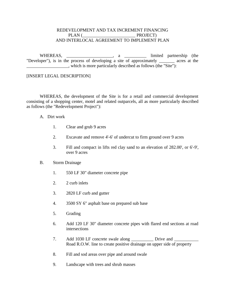 Interlocal Agreement  Form