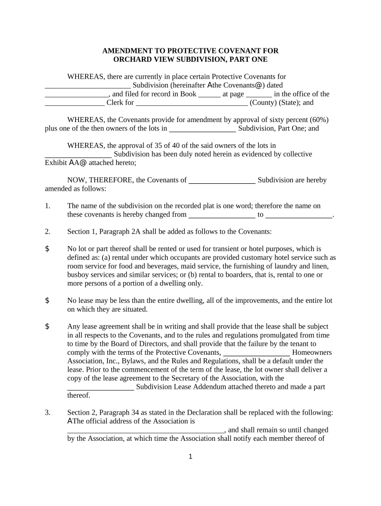 Amendment Protective Order  Form