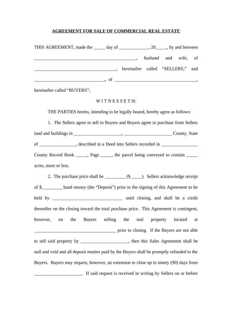 Commercial Real Estate Form