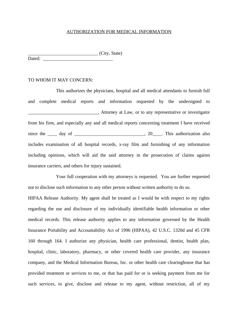 Fill and Sign the Medical Records Release Form Printable