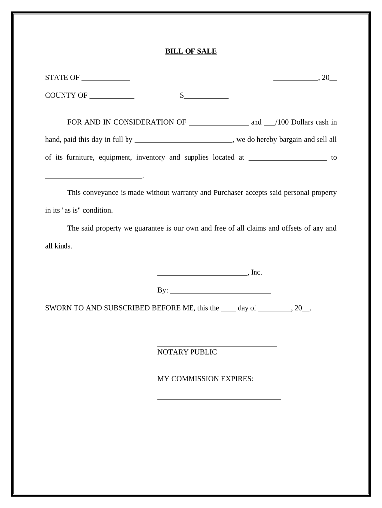 Sale Bill Form PDF