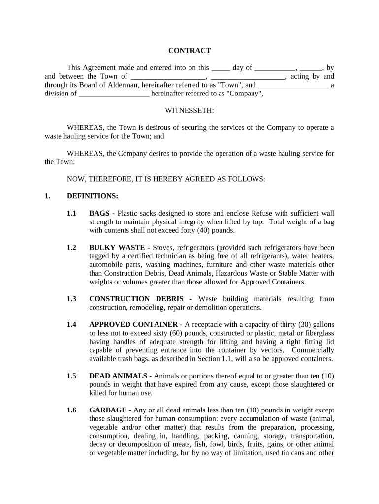 Agreement Municipality  Form