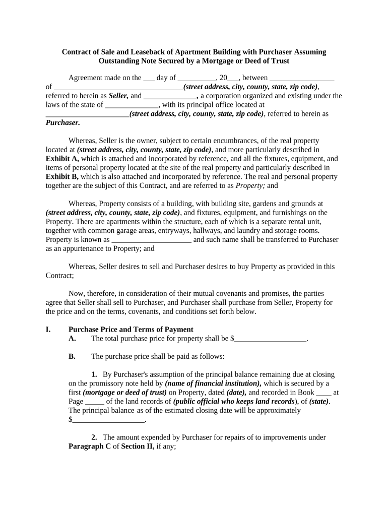 Contract Mortgage Deed  Form
