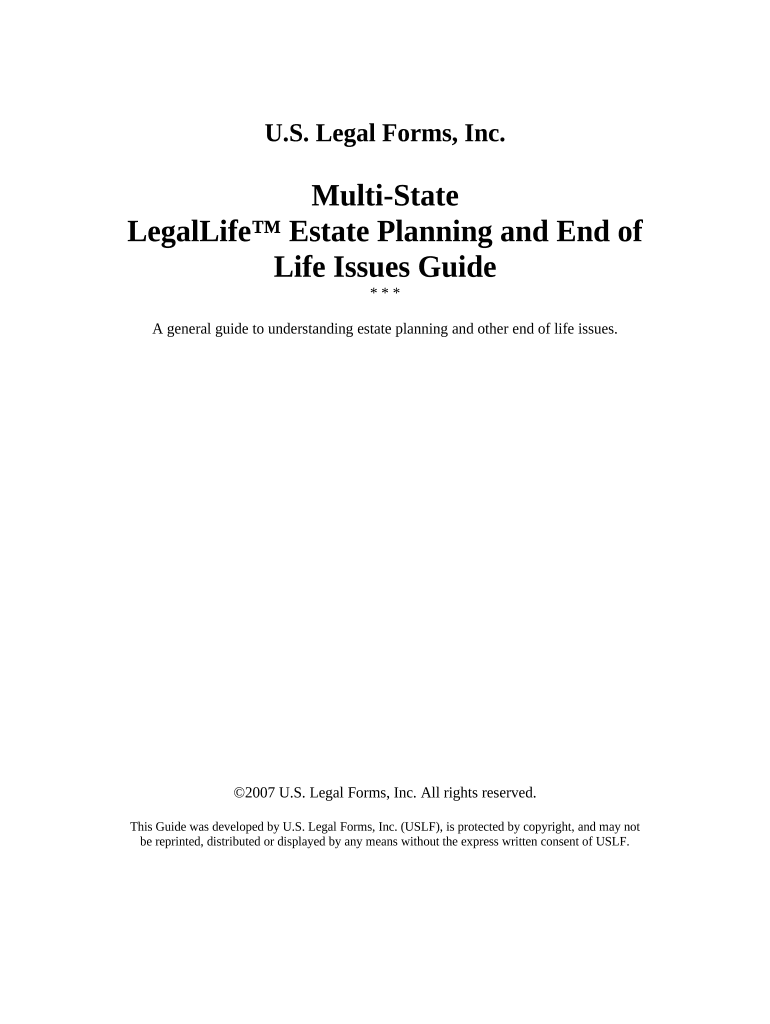 Legal Life Issues  Form