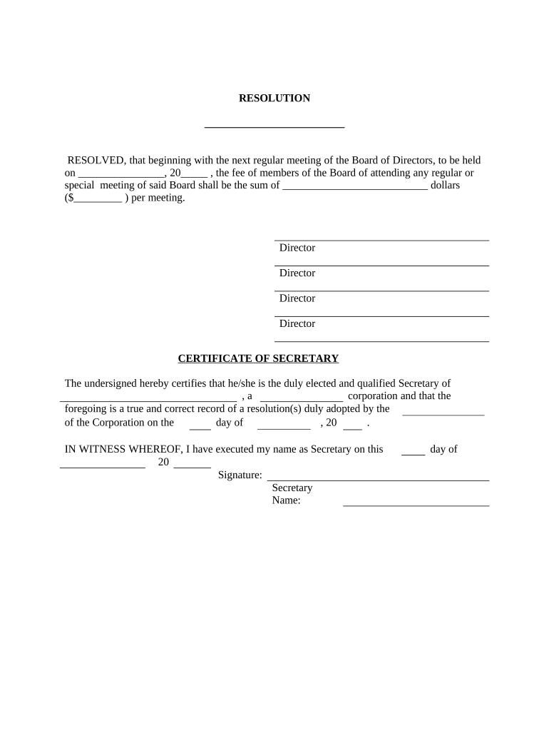 Resolution for for a Church Member Family Member  Form