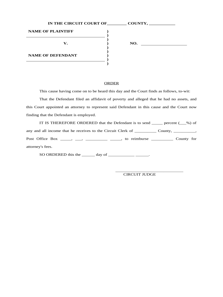How to File a Court Order  Form