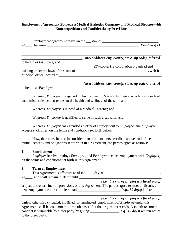 Employment Medical Company  Form