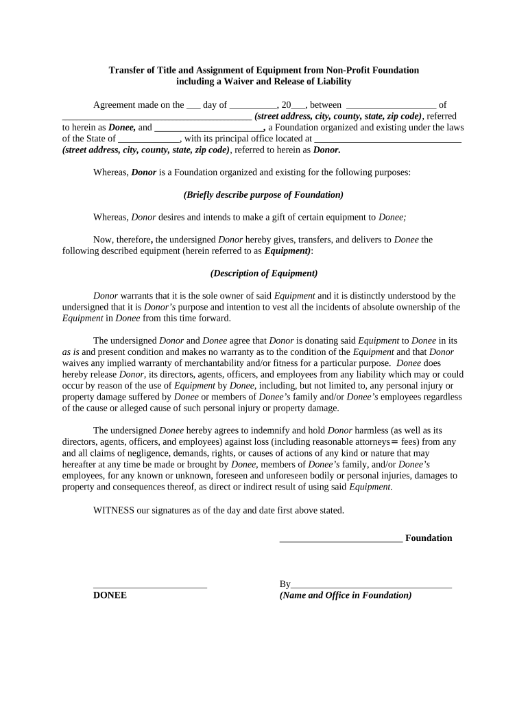 Title Transfer Sheet  Form