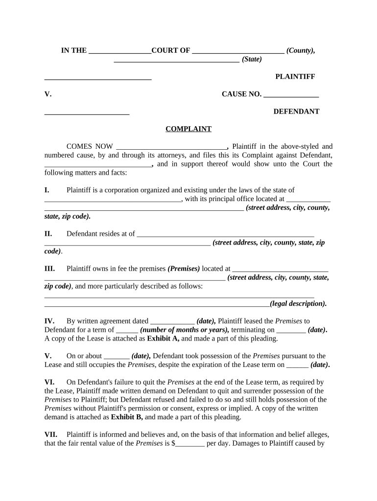 After Expiration Lease  Form