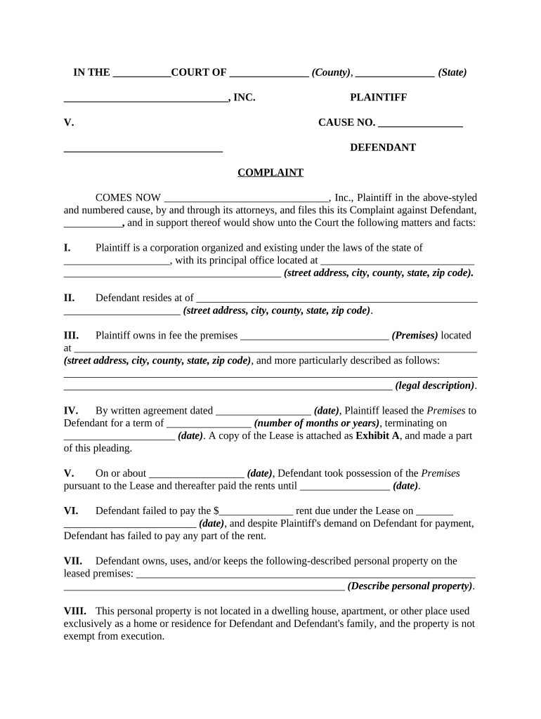 Enforce Lien  Form