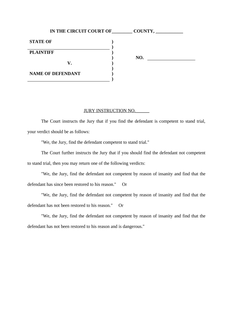 Verdict Jury  Form