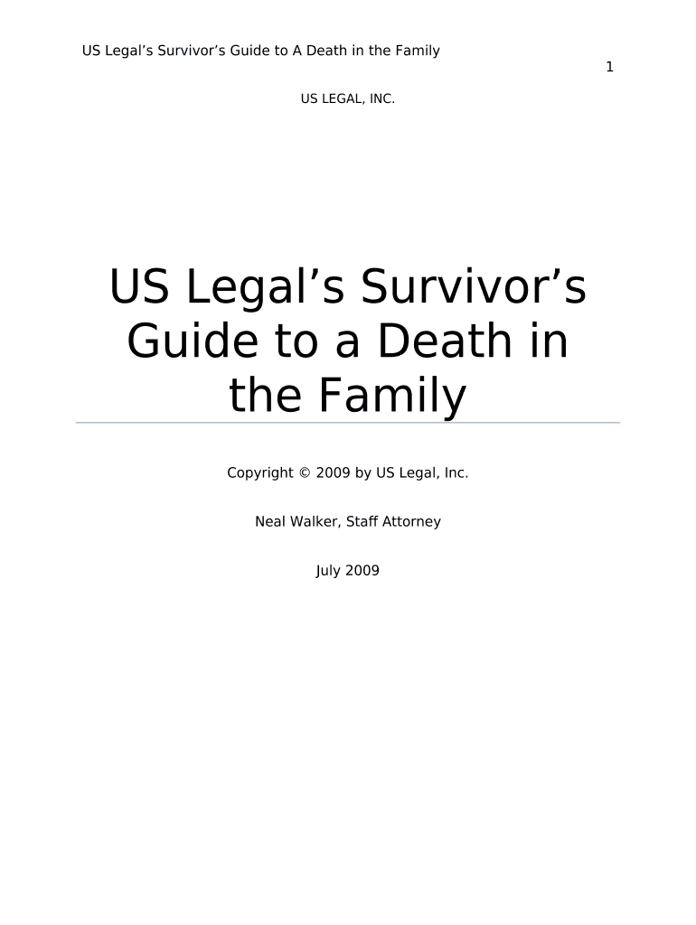 Death Application Form