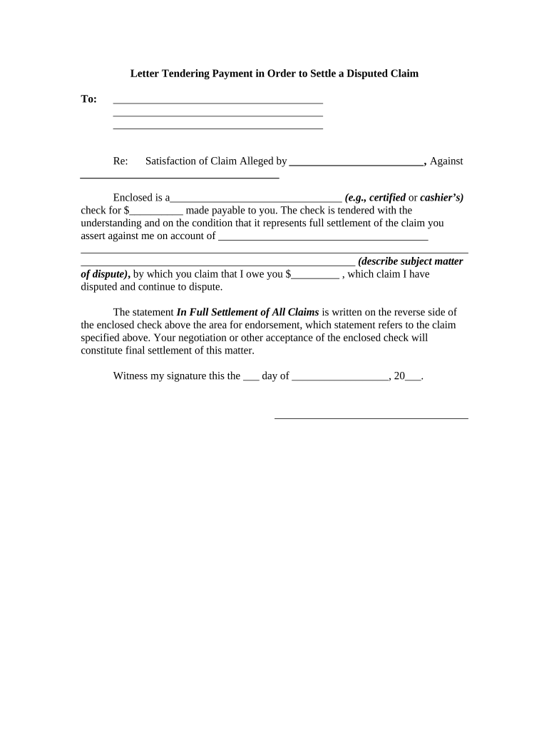 Letter Payment Order  Form