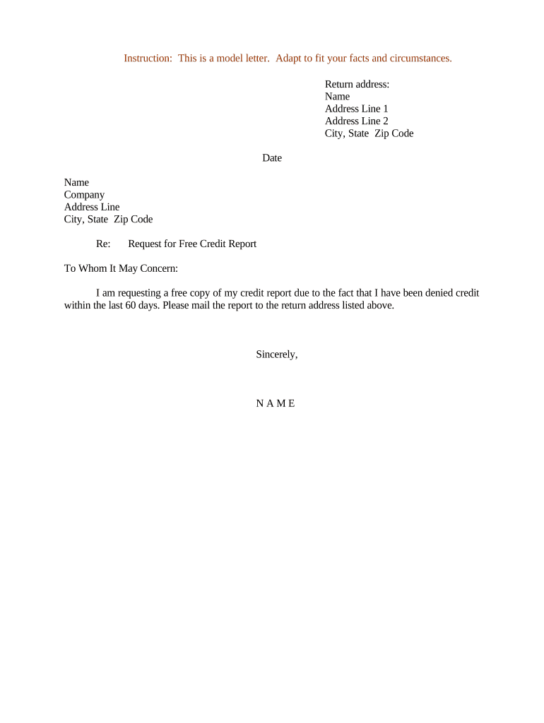 Letter Request  Form