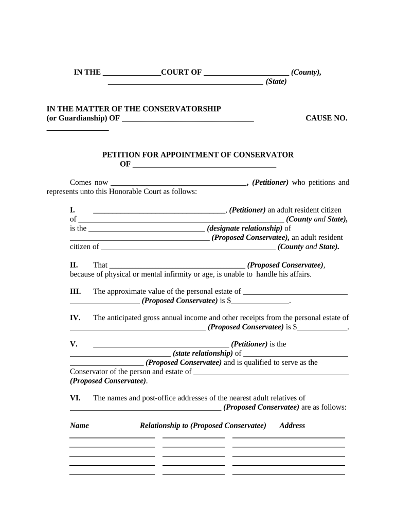 Petition Physical  Form