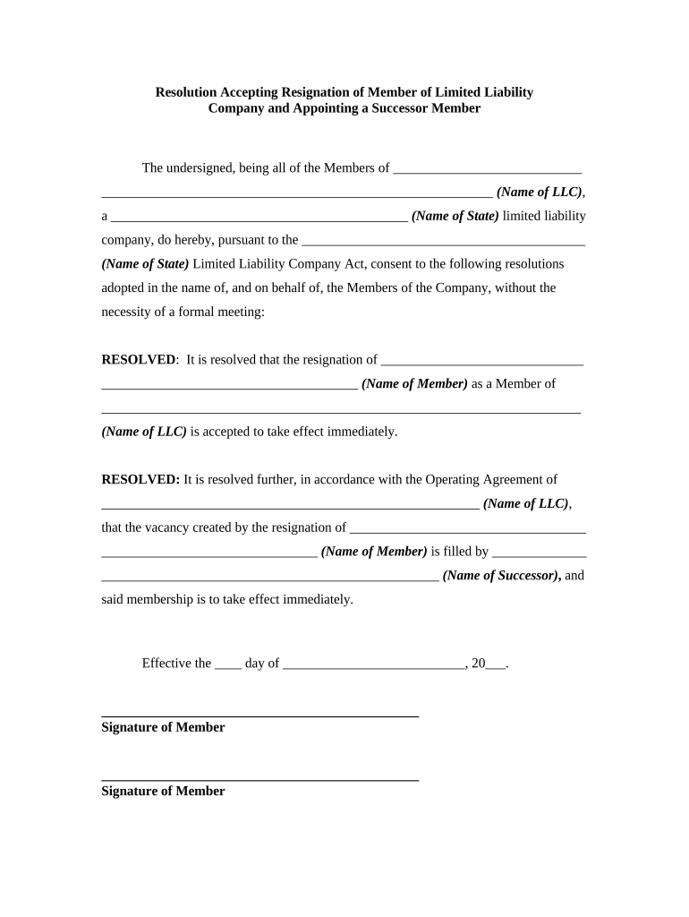 Limited Liability Company  Form