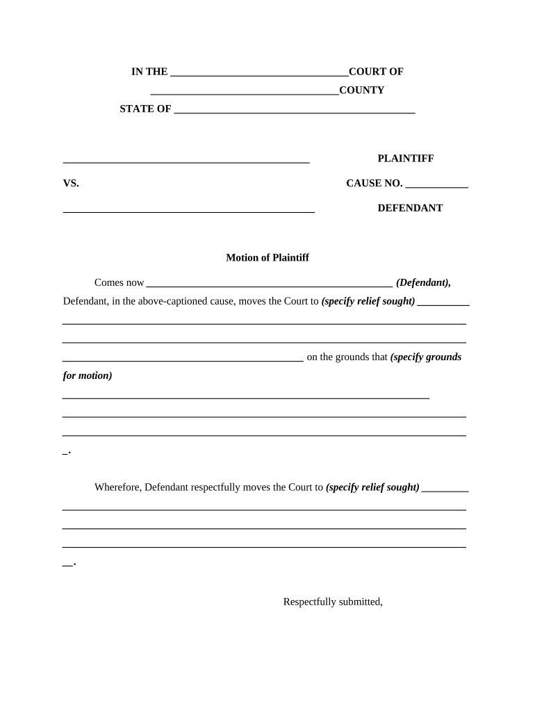 Defendant Notice  Form