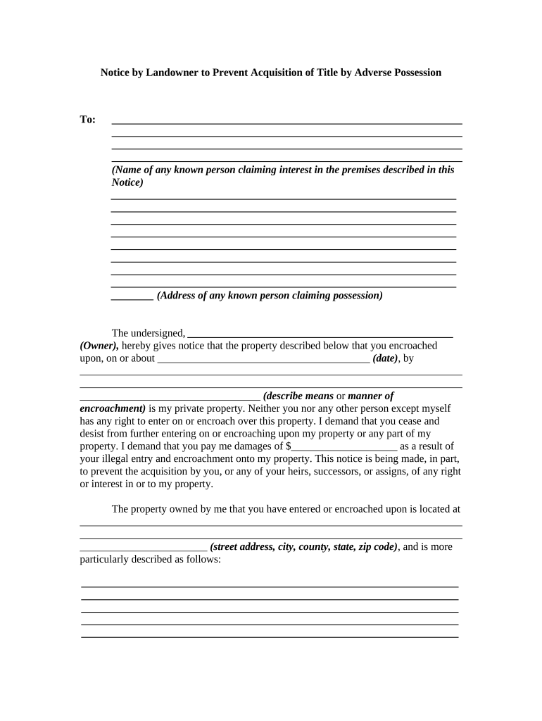 Landowner Rights  Form