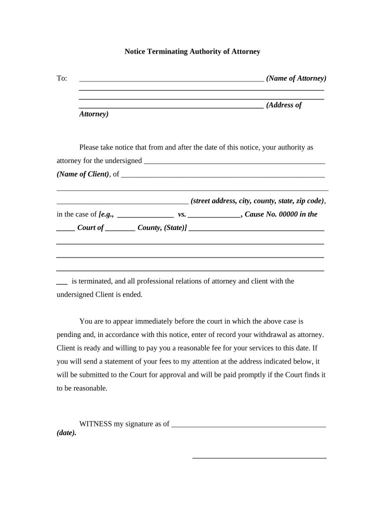 Fire Attorney  Form