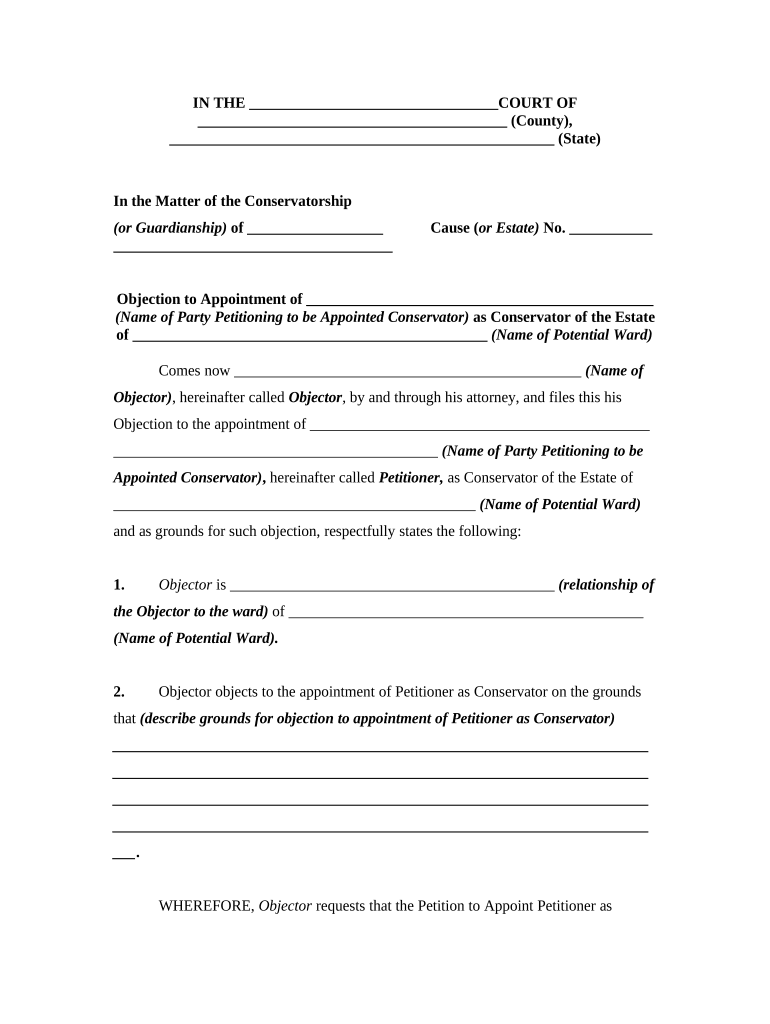 Conservator Paper  Form