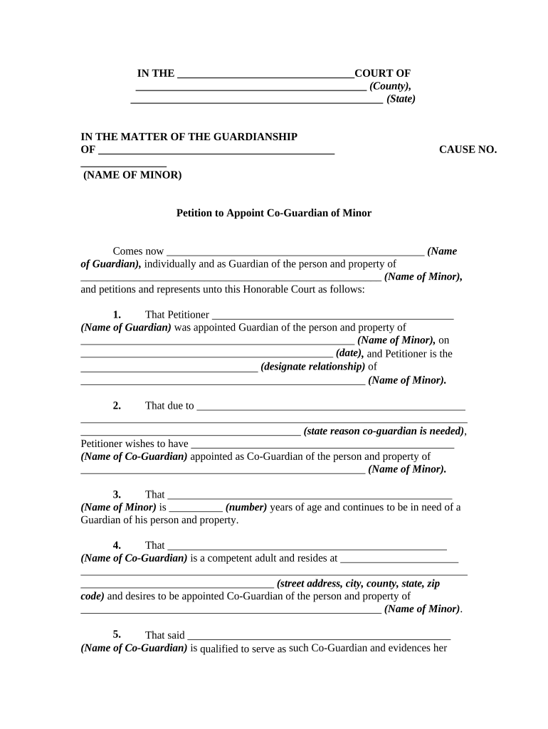 Person Guardian  Form