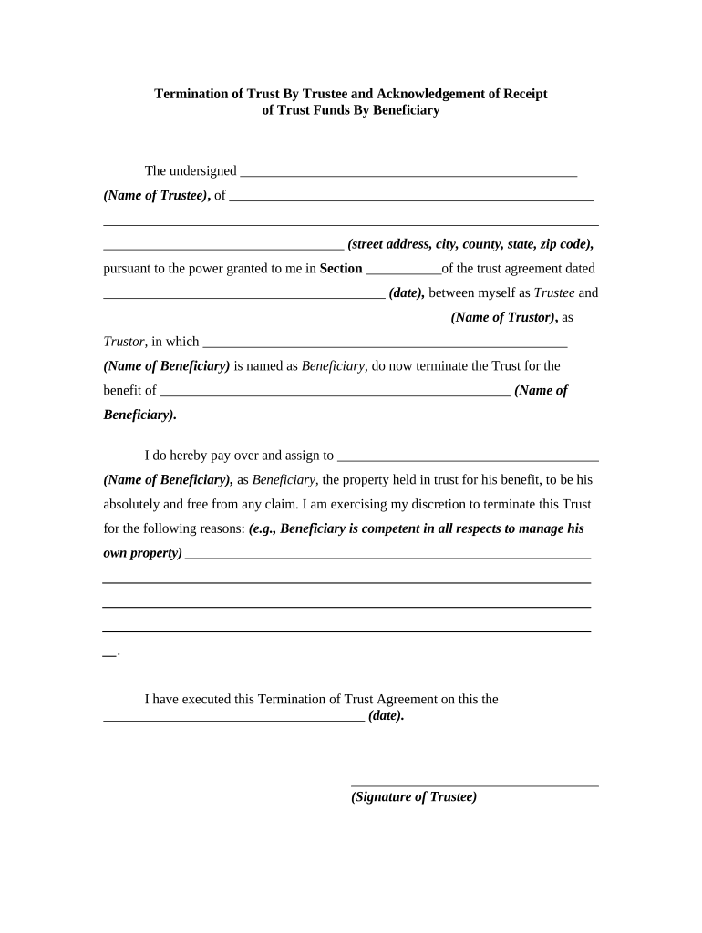 Termination Form