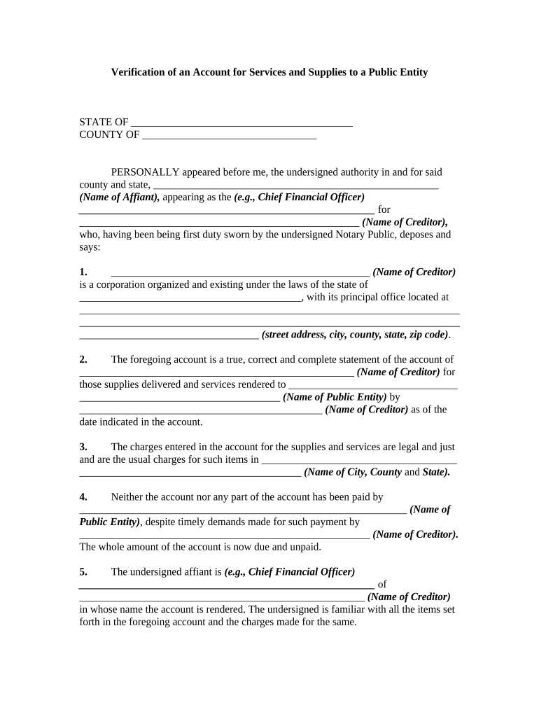 Public Entity  Form