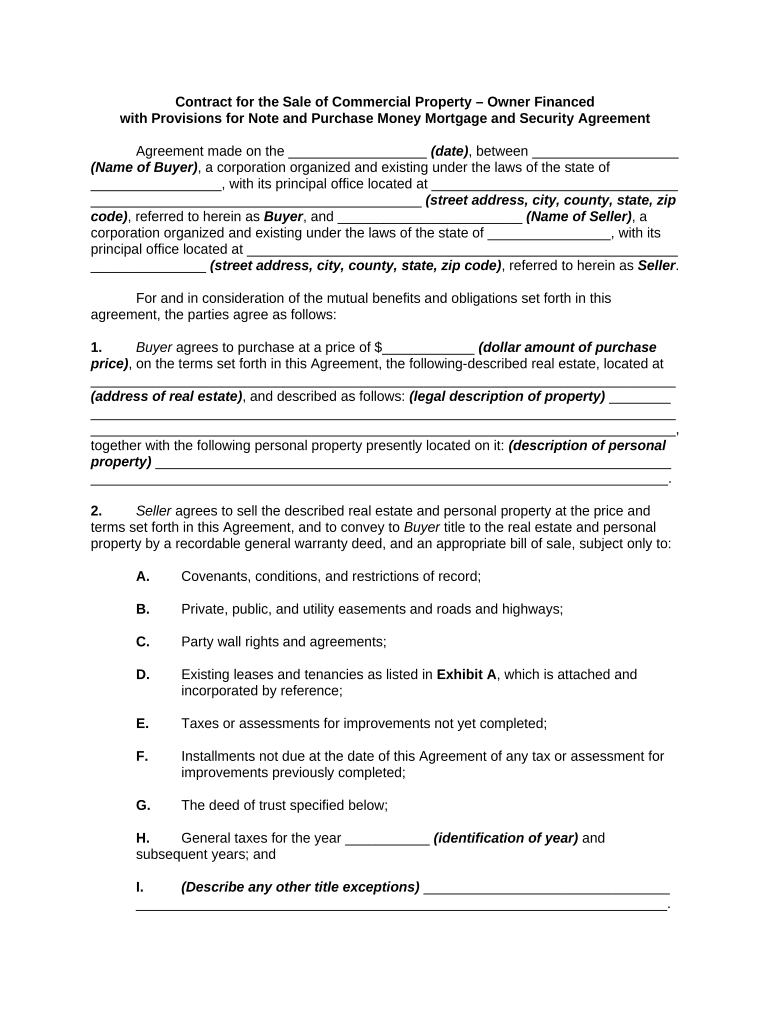 Contract Provisions  Form