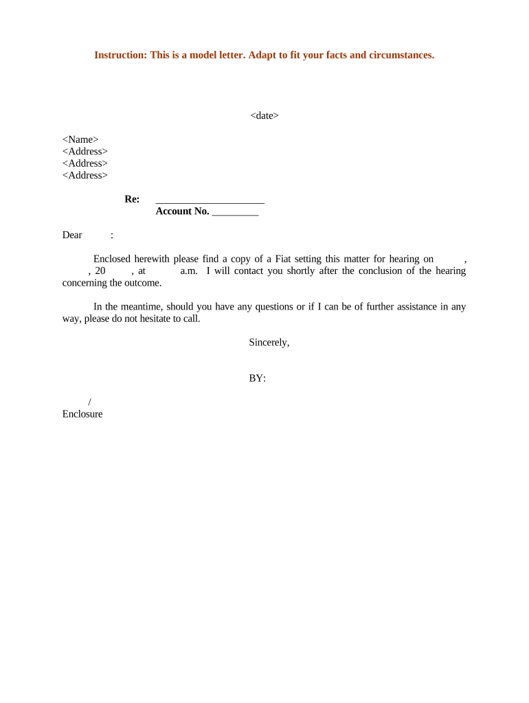 Letter Notification  Form