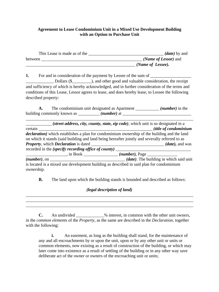 Condominium  Form