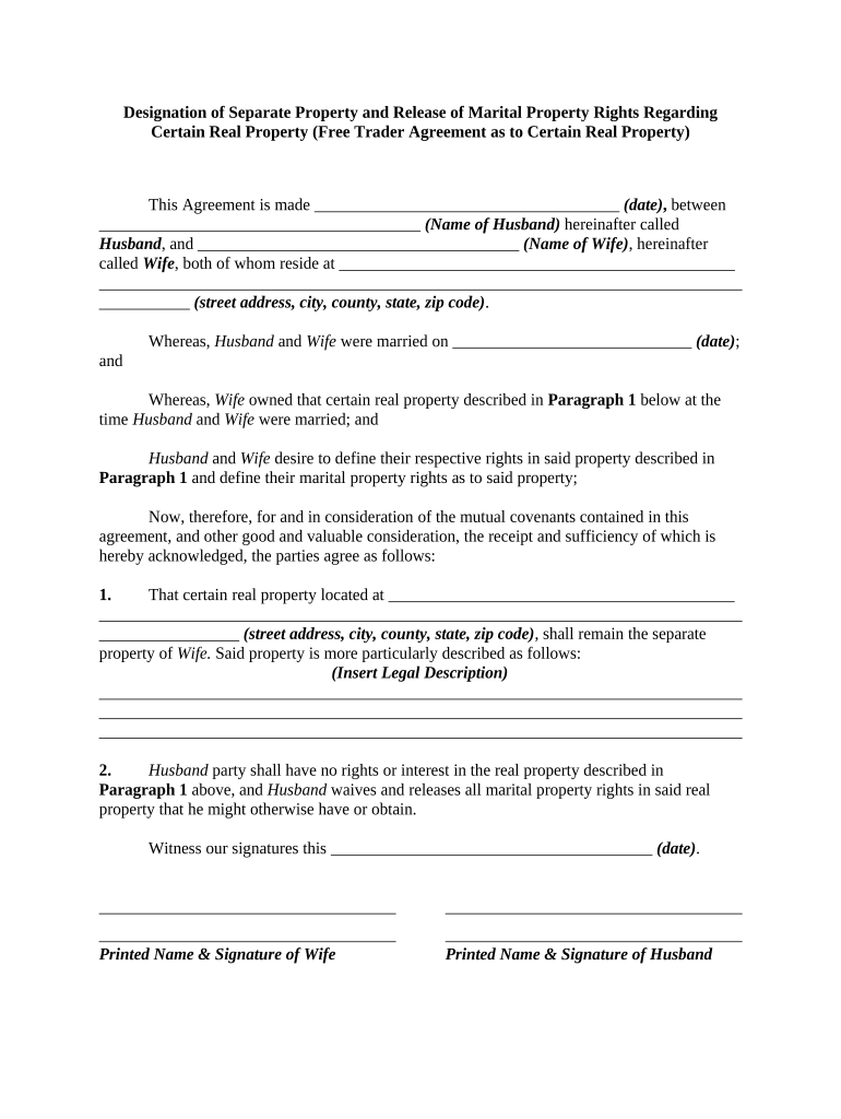 Marital Rights  Form