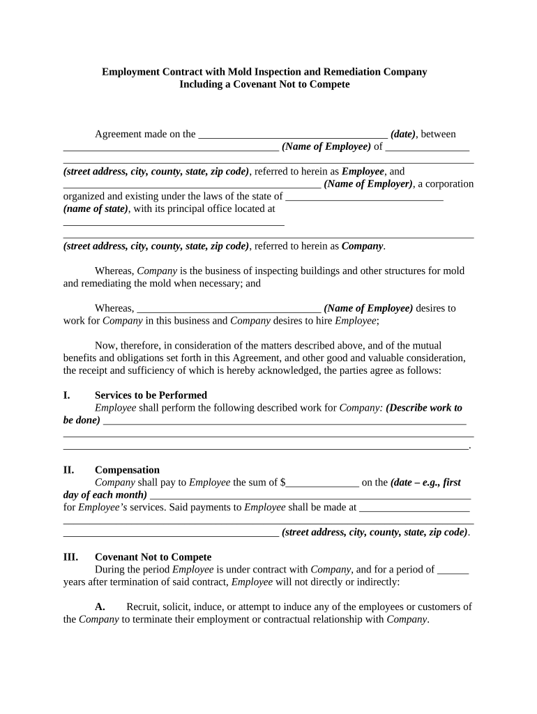 Contract Remediation  Form