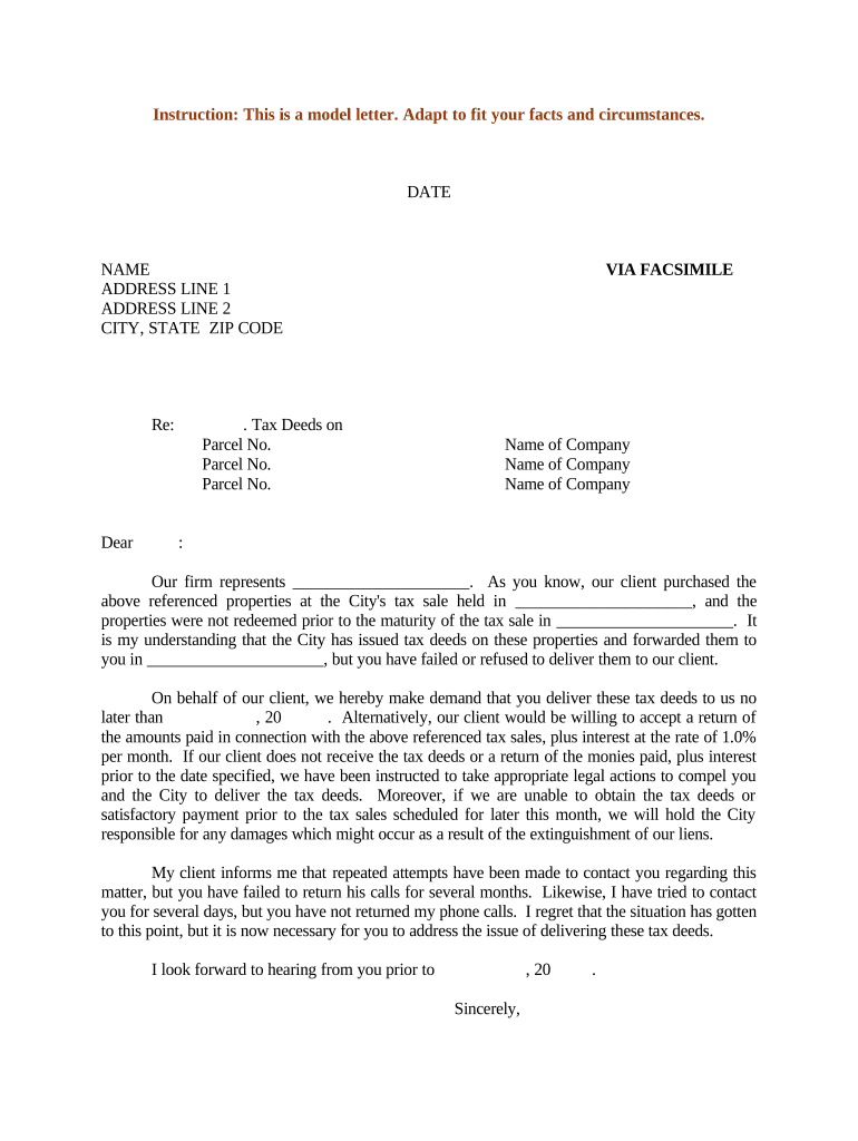 Sample Letter Tax  Form