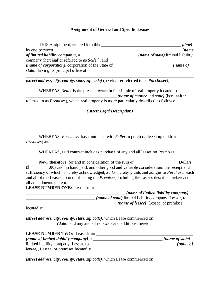 Assignment General  Form