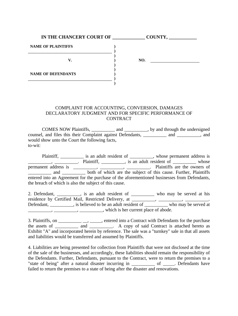 Conversion Judgment  Form