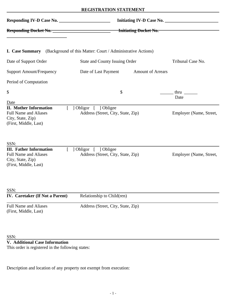 Registration Statement  Form