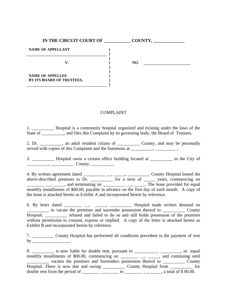 Holdover  Form