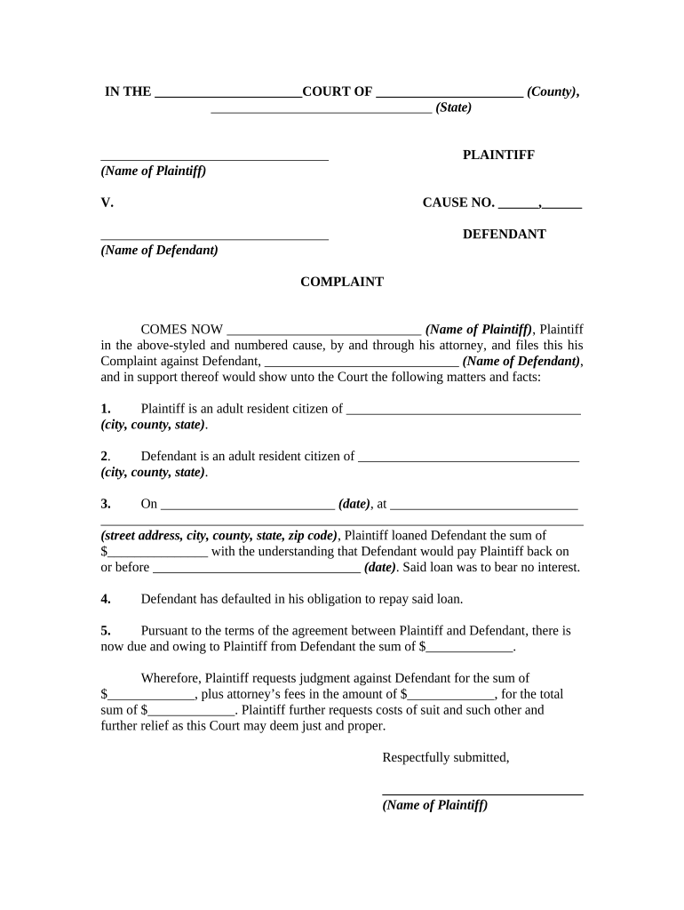 Implied Contracts  Form