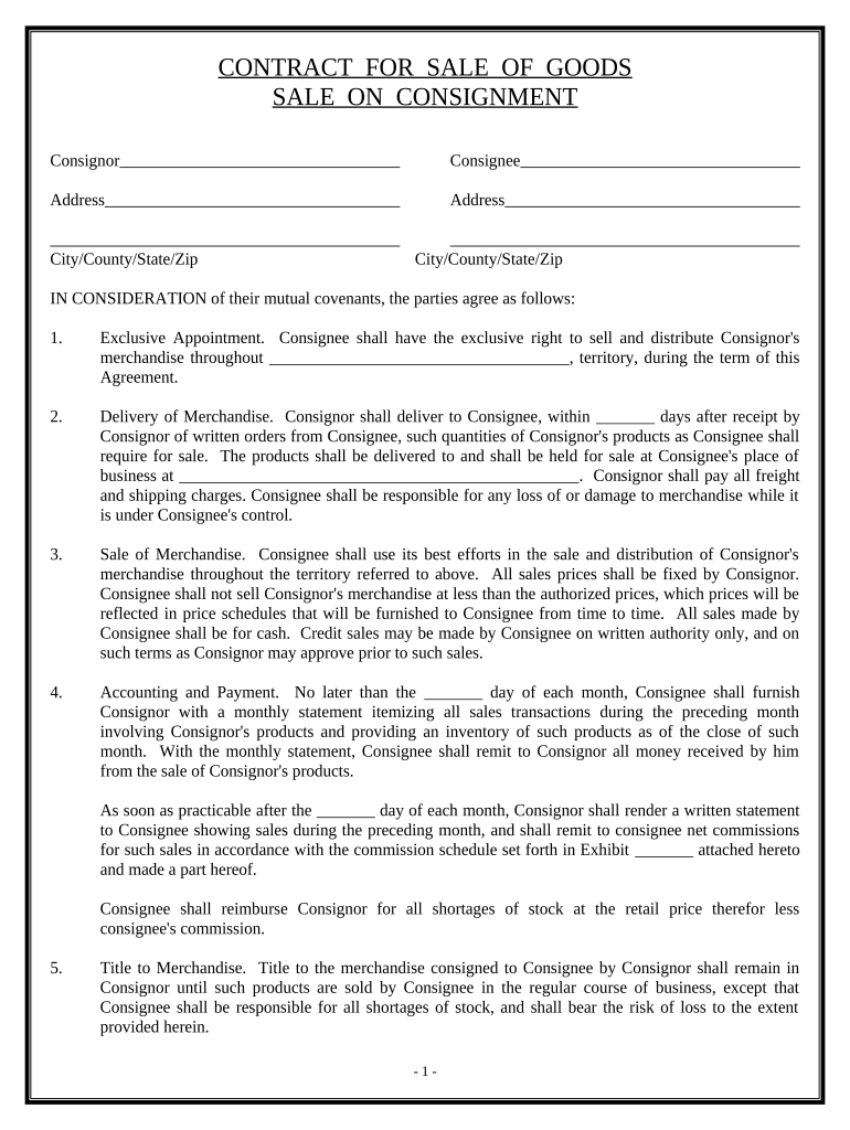 Contract Exclusive Right Buy  Form