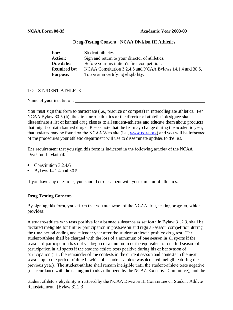 Drug Testing Consent Draft  Form