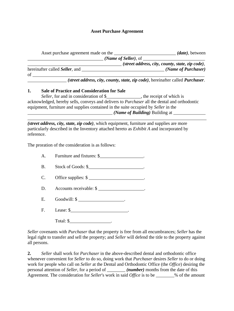 Agreement Dental Contract  Form