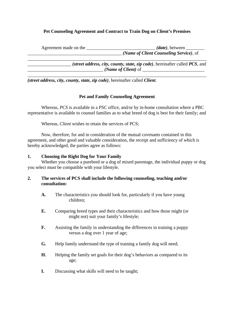 Contract Dog Get Form